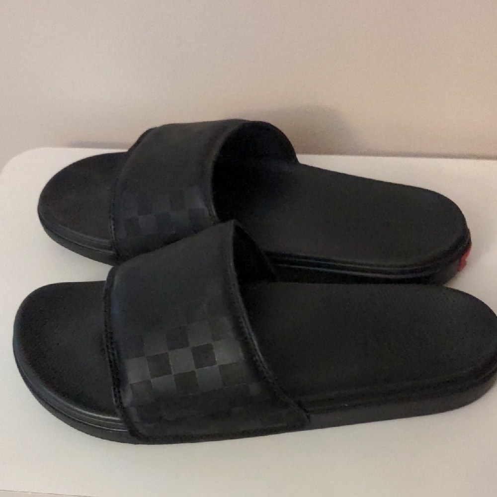 Black Slide Sandals